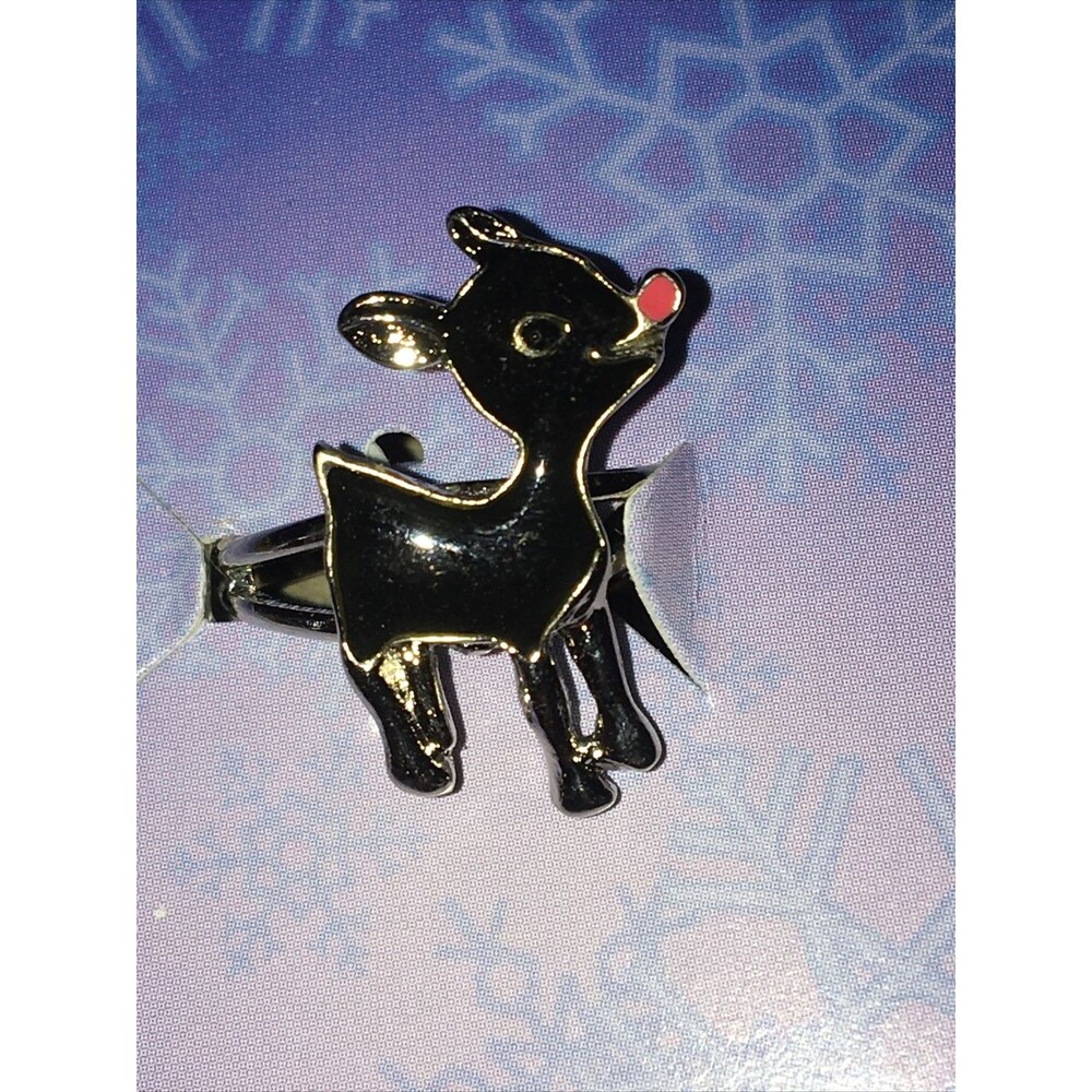 Buy-Rite Designs Rudolph The Red Nose Reindeer Mood Ring Christmas Cute